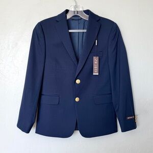 Michael Kors  Big Boy's Navy Classic Fit Stretch Suit Blazer Size 12R